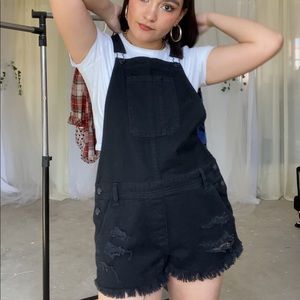 Black overalls